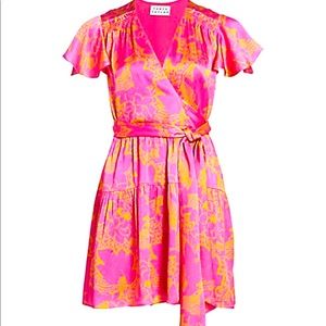 Tanya Taylor silk flowered wrap dress